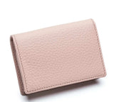 Porte carte bancaire pour femme en cuir rose.