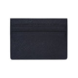 Porte carte homme slim en cuir noir.