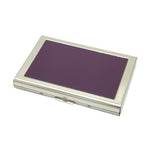 Porte-cartes métallique violet