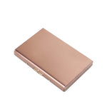 Porte-cartes rigide rose doré avec technologie RFID